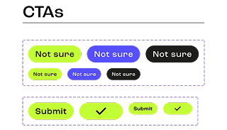 CTA component with variants
