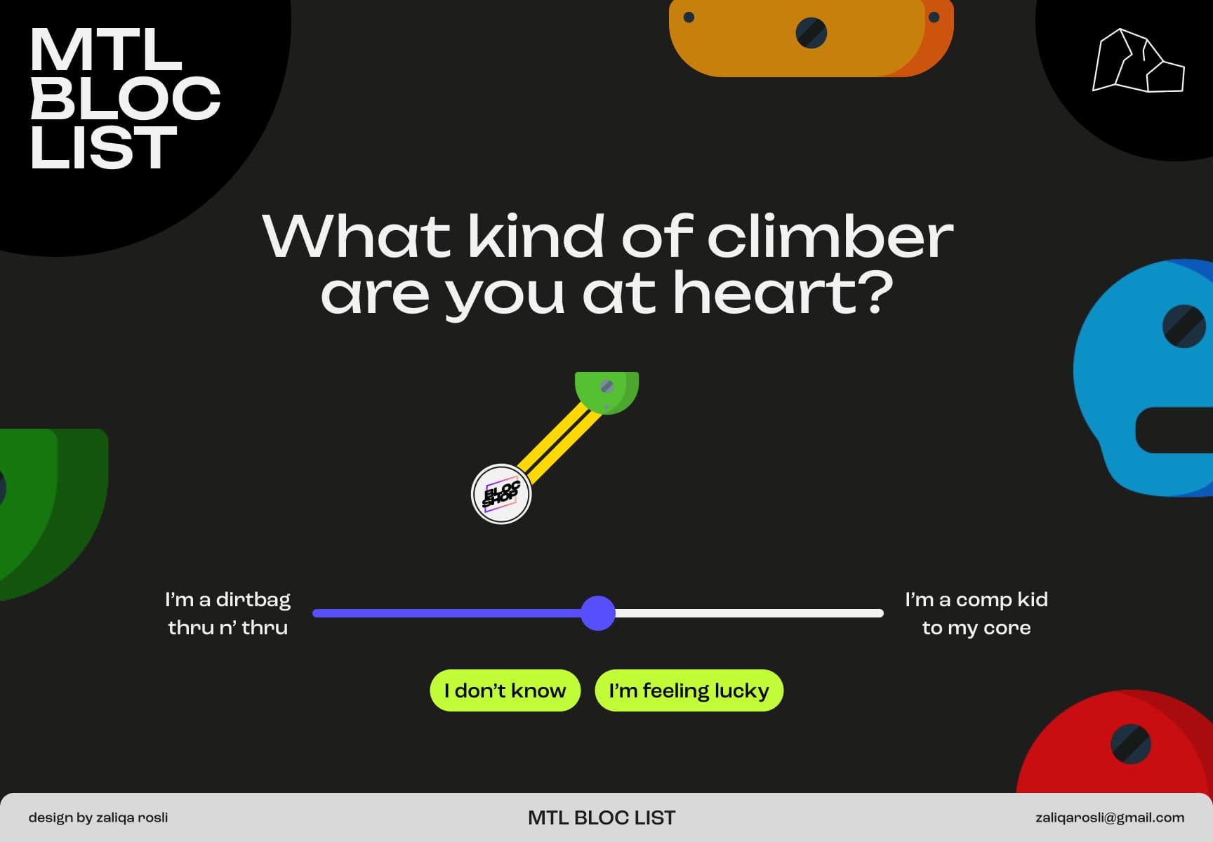 initial design of mtl bloc list landing page