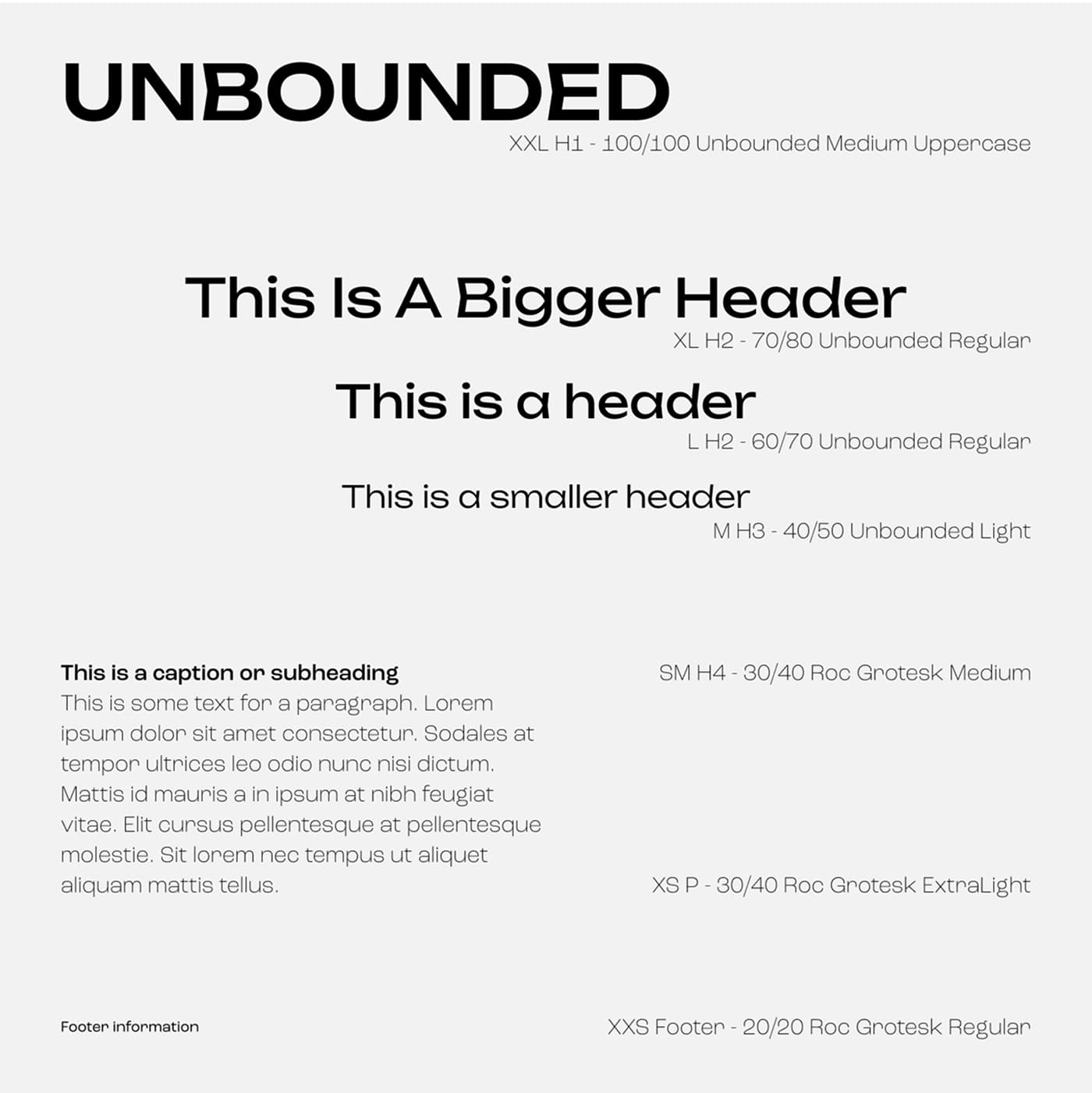 font style for mtl bloc list